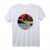 Katzen Vintage Sonnenuntergang Lustiges Retro Katzen T-Shirt – Humorvolles Katzenpapa & Katzenmama Outfit für Freizeit & Büro