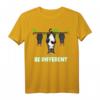 Fledermaus mit Katze Be different T-Shirt – Witziges Tiermotiv für Katzen- und Fledermausliebhaber, perfekt als Geschenk für Geburtstag und Weihnachten