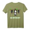 Fledermaus mit Katze Be different T-Shirt – Witziges Tiermotiv für Katzen- und Fledermausliebhaber, perfekt als Geschenk für Geburtstag und Weihnachten