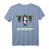 Fledermaus mit Katze Be different T-Shirt – Witziges Tiermotiv für Katzen- und Fledermausliebhaber, perfekt als Geschenk für Geburtstag und Weihnachten