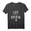 Life is better with Lucifer Katzen Geschenk T-Shirt – Individuelles personalisiertes Katzen Namens-T-Shirt für Katzenbesitzer und Liebhaber, ideal zu Weihnachten & Geburtstagsgeschenken