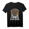 Echte Männer Haben Katzen Katzenliebhaber Katzenpapa T-Shirt - Lustiges Geschenk für Katzenfans und Katzenpapa