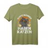 Echte Männer Haben Katzen Katzenliebhaber Katzenpapa T-Shirt - Lustiges Geschenk für Katzenfans und Katzenpapa