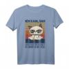 Lustiges Katzen T-Shirt – Ich kam, sah und hatte direkt keinen Bock, witziges Fun Shirt für Katzenliebhaber