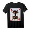 KARTENSPIEL HERZDAME KÖNIGIN KATZE T-Shirt - Perfekt für Katzenbesitzerinnen und Kartenspiel-Fans, Liebe zur Katze und Spielspaß