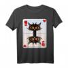 KARTENSPIEL HERZDAME KÖNIGIN KATZE T-Shirt - Perfekt für Katzenbesitzerinnen und Kartenspiel-Fans, Liebe zur Katze und Spielspaß