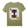 KARTENSPIEL HERZDAME KÖNIGIN KATZE T-Shirt - Perfekt für Katzenbesitzerinnen und Kartenspiel-Fans, Liebe zur Katze und Spielspaß