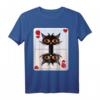 KARTENSPIEL HERZDAME KÖNIGIN KATZE T-Shirt - Perfekt für Katzenbesitzerinnen und Kartenspiel-Fans, Liebe zur Katze und Spielspaß