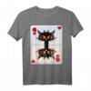 KARTENSPIEL HERZDAME KÖNIGIN KATZE T-Shirt - Perfekt für Katzenbesitzerinnen und Kartenspiel-Fans, Liebe zur Katze und Spielspaß