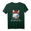 Abstand Halten! Katzenmaske mit Maine Coon Kätzchen - Humorvolles T-Shirt für Katzen- und Maskenliebhaber