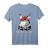 Abstand Halten! Katzenmaske mit Maine Coon Kätzchen - Humorvolles T-Shirt für Katzen- und Maskenliebhaber