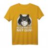 Husch Hinfort Mit Dir Du Unnötiger Sozialkontakt Katze T-Shirt – Lustiges Geschenk für Katzenliebhaber und Abstandshüter