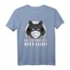 Husch Hinfort Mit Dir Du Unnötiger Sozialkontakt Katze T-Shirt – Lustiges Geschenk für Katzenliebhaber und Abstandshüter