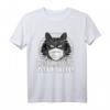 Husch Hinfort Mit Dir Du Unnötiger Sozialkontakt Katze T-Shirt – Lustiges Geschenk für Katzenliebhaber und Abstandshüter