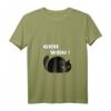 Damen GEH WEG! Lustiges Katzen Spruch T-Shirt mit V-Ausschnitt – Perfektes Geschenk für Katzenliebhaber, Humorvolle Damen und Herren