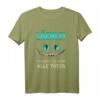 Lustiges Grinse Katze T-Shirt - Witziges Halloween & Party Outfit für Kinder & Erwachsene mit Fieser Katzenmütze