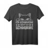 Ich Schnarche Nicht Ich Schnurre Katzen Spruch Geschenk T-Shirt - Lustiges Katzenliebhaber Motiv für Weihnachten & Geburtstag
