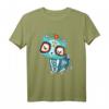 Dia de Los Muertos T-Shirt mit Katzen- und Zuckerschädel-Design – Perfekt für Tag der Toten, Halloween & Feierlichkeiten für Männer, Frauen & Kinder