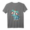 Dia de Los Muertos T-Shirt mit Katzen- und Zuckerschädel-Design – Perfekt für Tag der Toten, Halloween & Feierlichkeiten für Männer, Frauen & Kinder
