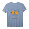 Süße Katze mit Sonnenbrille Motiv Summer and Sun Here I Come T-Shirt – Trendiges Tiermotiv für Sommer, Alltag & alle Jahreszeiten