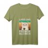 Damen Sarkasmus T-Shirt mit Kaffee & Katze – Lustiges Büro Humor Shirt, Lass uns Fremde bleiben, Perfekt für Morgenmuffel & Freunde