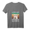 Damen Sarkasmus T-Shirt mit Kaffee & Katze – Lustiges Büro Humor Shirt, Lass uns Fremde bleiben, Perfekt für Morgenmuffel & Freunde