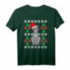Graue Katze Weihnachten T-Shirt – Humorvolles Geschenk für Katzenliebhaber und Fanatiker für Feiertags-Partys