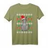 Graue Katze Weihnachten T-Shirt – Humorvolles Geschenk für Katzenliebhaber und Fanatiker für Feiertags-Partys