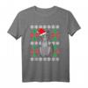 Graue Katze Weihnachten T-Shirt – Humorvolles Geschenk für Katzenliebhaber und Fanatiker für Feiertags-Partys