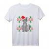 Graue Katze Weihnachten T-Shirt – Humorvolles Geschenk für Katzenliebhaber und Fanatiker für Feiertags-Partys
