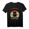 Katze in Kaffeetasse T-Shirt - Lustiges Geschenk für Katzen- und Kaffeeliebhaber