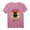 Katze in Kaffeetasse T-Shirt - Lustiges Geschenk für Katzen- und Kaffeeliebhaber