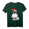 Merry Catmas, Merry Christmas Weihnachtsmütze mit Katze T-Shirt – Lustiges Tierliebhaber Geschenk für Weihnachten & Geburtstag