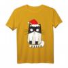Merry Catmas, Merry Christmas Weihnachtsmütze mit Katze T-Shirt – Lustiges Tierliebhaber Geschenk für Weihnachten & Geburtstag