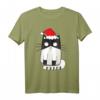 Merry Catmas, Merry Christmas Weihnachtsmütze mit Katze T-Shirt – Lustiges Tierliebhaber Geschenk für Weihnachten & Geburtstag