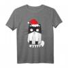 Merry Catmas, Merry Christmas Weihnachtsmütze mit Katze T-Shirt – Lustiges Tierliebhaber Geschenk für Weihnachten & Geburtstag