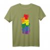 Regenbogen Flagge Pride Monat LGBTQ+ Katze T-Shirt – Buntes Support-Shirt für Pride und LGBTQ+ Community