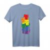 Regenbogen Flagge Pride Monat LGBTQ+ Katze T-Shirt – Buntes Support-Shirt für Pride und LGBTQ+ Community