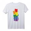 Regenbogen Flagge Pride Monat LGBTQ+ Katze T-Shirt – Buntes Support-Shirt für Pride und LGBTQ+ Community