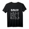 Baka Anime und Manga Kawaii Katzen T-Shirt – Lustiges Otaku Design, Perfekt als Geschenk für Japan-Kultur Fans