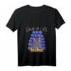 Damen Game Of Cats - Lustiges Katze mit Wolle am Thron T-Shirt für Katzenmamas und Katzenpapas mit V-Ausschnitt