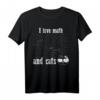 Ich liebe Mathe und Katzen - Lustiges Katzen- und Mathe T-Shirt für Fans, Lehrer und Schüler, perfekt als Geburtstags- oder Weihnachtsgeschenk