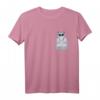 Coole Katze mit Sonnenbrille in der Brusttasche - Lustiges Katzen T-Shirt für Katzenliebhaber, perfekt als Geschenk zu Weihnachten, Jubiläum, Valentinstag oder Geburtstag