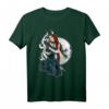 Frau mit schwarzer Katze vor Mond Gothic Fun T-Shirt – Perfektes Geschenk für Katzenliebhaber & Gothic Fans