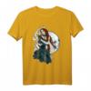 Frau mit schwarzer Katze vor Mond Gothic Fun T-Shirt – Perfektes Geschenk für Katzenliebhaber & Gothic Fans