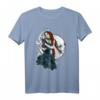 Frau mit schwarzer Katze vor Mond Gothic Fun T-Shirt – Perfektes Geschenk für Katzenliebhaber & Gothic Fans