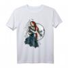 Frau mit schwarzer Katze vor Mond Gothic Fun T-Shirt – Perfektes Geschenk für Katzenliebhaber & Gothic Fans