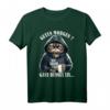 Guten Morgen ganz thin Eis... Katze Kaffee T-Shirt - Lustiges Spruchshirt für Morgenmuffel, Schichtarbeiter & Katzenliebhaber