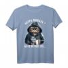 Guten Morgen ganz thin Eis... Katze Kaffee T-Shirt - Lustiges Spruchshirt für Morgenmuffel, Schichtarbeiter & Katzenliebhaber