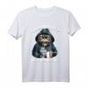 Guten Morgen ganz thin Eis... Katze Kaffee T-Shirt - Lustiges Spruchshirt für Morgenmuffel, Schichtarbeiter & Katzenliebhaber